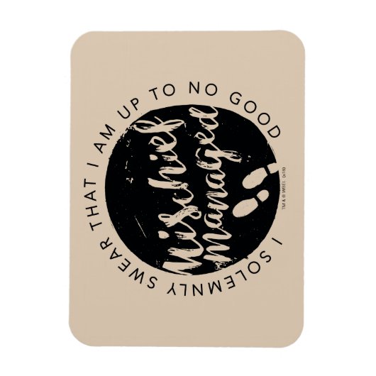 Harry Potter | Marauder's Map Charms Typografy Magnet (Vertikal)