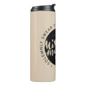 Harry Potter | Marauder's Map Charms Typografy Thermosbecher (Nach links gedreht)