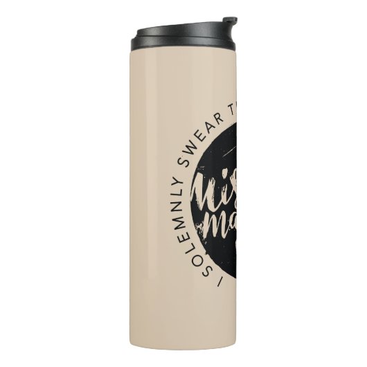 Harry Potter | Marauder's Map Charms Typografy Thermosbecher (Nach links gedreht)