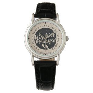 Harry Potter Marauder's Map Charms Typography Armbanduhr