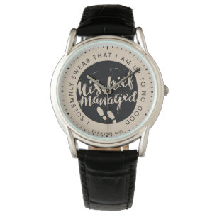Harry Potter   Marauder's Map Charms Typography Armbanduhr