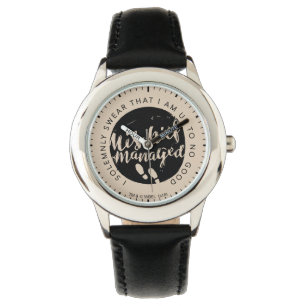 Harry Potter   Marauder's Map Zauber Typografie Armbanduhr