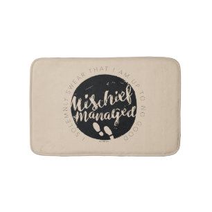 Harry Potter   Marauder's Map Zauber Typografie Badematte
