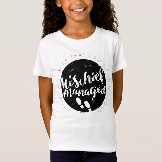 Harry Potter | Marauder's Map Zauber-Typografie T-Shirt (Vorderseite)