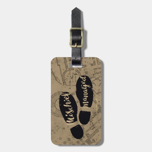 Harry Potter | MISCHIEF MANAGED™ Map Footprints Gepäckanhänger (Vorderseite vertikal)