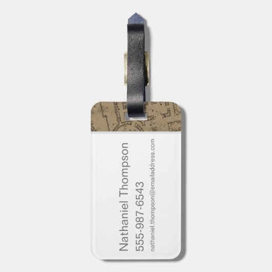 Harry Potter | MISCHIEF MANAGED™ Map Footprints Gepäckanhänger (Rückseite vertikal)