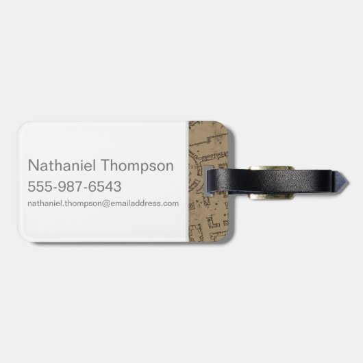 Harry Potter | MISCHIEF MANAGED™ Map Footprints Gepäckanhänger (Rückseite horizontal)