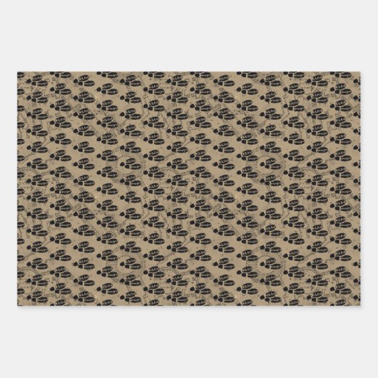 Harry Potter | MISCHIEF MANAGED™ Map Footprints Geschenkpapier Set (Vorderseite)