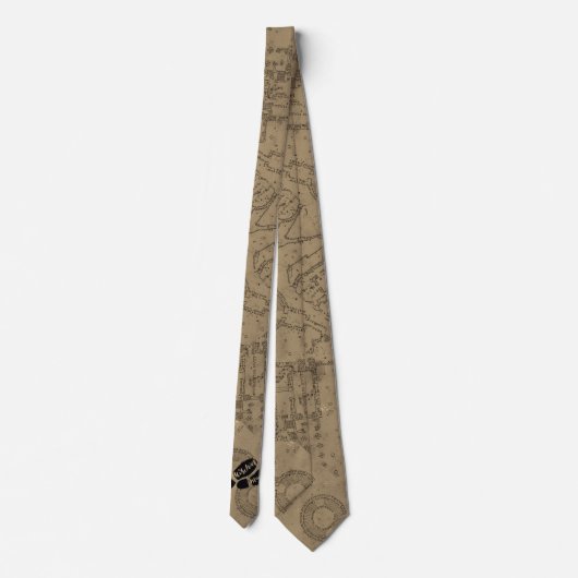 Harry Potter | MISCHIEF MANAGED™ Map Footprints Krawatte (Rückseite)