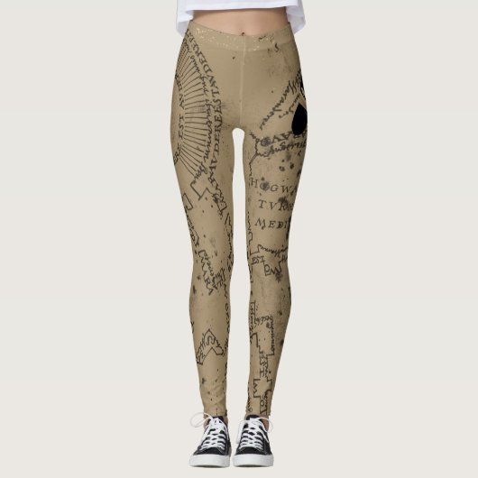 Harry Potter | MISCHIEF MANAGED™ Map Footprints Leggings (Vorderseite)