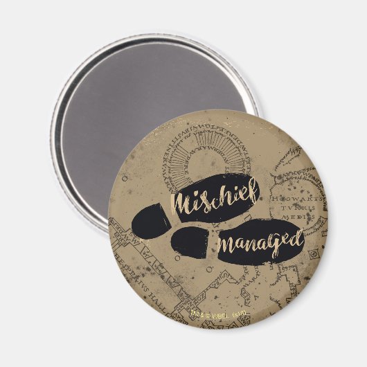 Harry Potter | MISCHIEF MANAGED™ Map Footprints Magnet (Vorderseite/Rückseite)