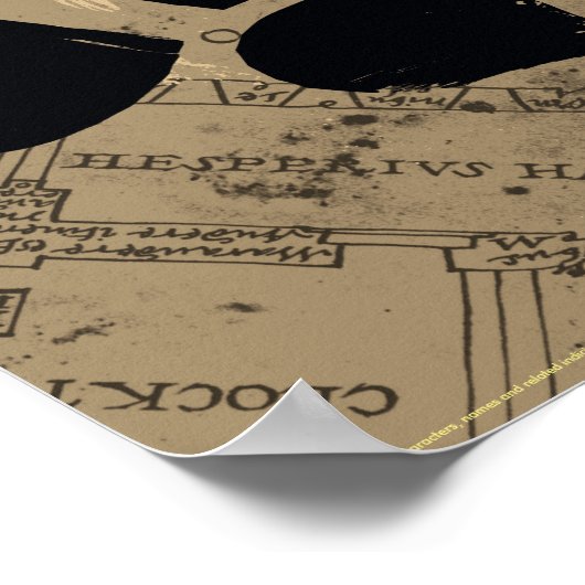 Harry Potter | MISCHIEF MANAGED™ Map Footprints Poster (Ecke)