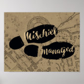 Harry Potter | MISCHIEF MANAGED™ Map Footprints Poster (Vorne)