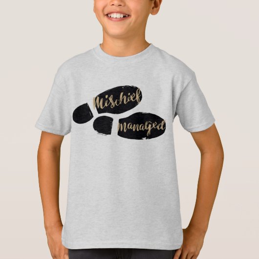 Harry Potter | MISCHIEF MANAGED™ Map Footprints T-Shirt (Vorderseite)