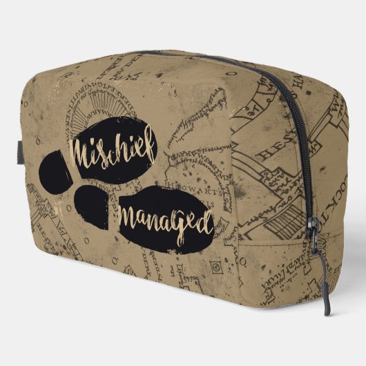Harry Potter | MISCHIEF MANAGED™ Map Footprints Waschbeutel (Rechte Ecke)