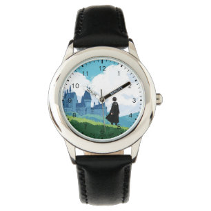 HARRY POTTER™ mit Blick auf das Schloss HOGWARTS™ Armbanduhr