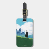 HARRY POTTER™ mit Blick auf das Schloss HOGWARTS™ Gepäckanhänger (Vorderseite vertikal)