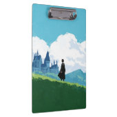 HARRY POTTER™ mit Blick auf das Schloss HOGWARTS™ Klemmbrett (Rechts)