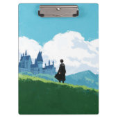 HARRY POTTER™ mit Blick auf das Schloss HOGWARTS™ Klemmbrett (Vorderseite)