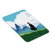 HARRY POTTER™ mit Blick auf das Schloss HOGWARTS™ Magnet (Rechte Seite)
