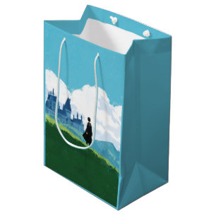 HARRY POTTER™ mit Blick auf das Schloss HOGWARTS™ Mittlere Geschenktüte