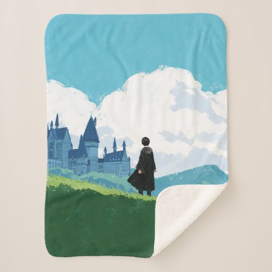 HARRY POTTER™ mit Blick auf das Schloss HOGWARTS™ Sherpadecke (Vorderseite)