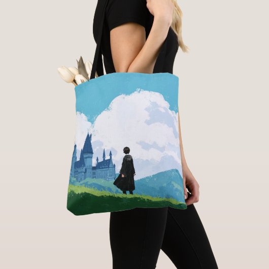 HARRY POTTER™ mit Blick auf das Schloss HOGWARTS™ Tasche (Von Nahem)