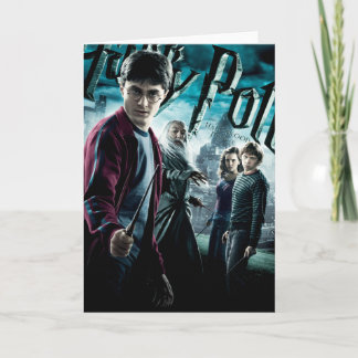 Harry Potter mit Dumbledore Ron und Hermione 1 Karte