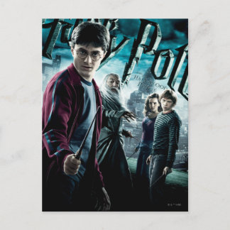 Harry Potter mit Dumbledore Ron und Hermione 1 Postkarte