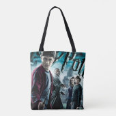 Harry Potter mit Dumbledore Ron und Hermione 1 Tasche (Rückseite)