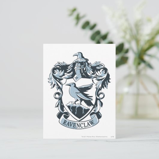 Harry Potter | Modernes Ravenclaw-Wappen Postkarte (Stehend Vorderseite)