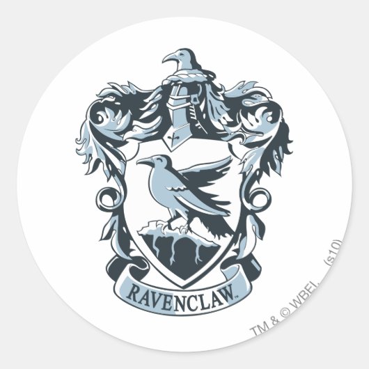 Harry Potter | Modernes Ravenclaw-Wappen Runder Aufkleber (Vorderseite)
