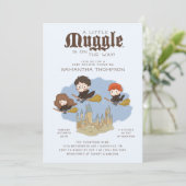 Harry Potter | Muggle-Baby-Party Einladung (Stehend Vorderseite)