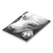 Harry Potter Narbe Hund weißer Pit Bull Notizblock (Rotiert)