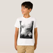 Harry Potter Narbe Hund weißer Pit Bull T-Shirt (Vorne ganz)
