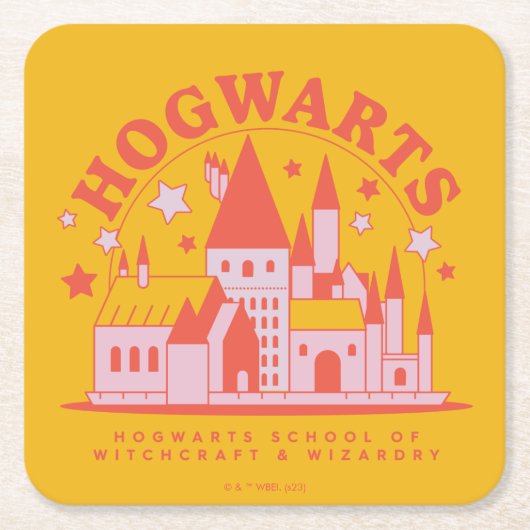 HARRY POTTER™ | Niedlich HOGWARTS™ School Rechteckiger Pappuntersetzer (Vorderseite)
