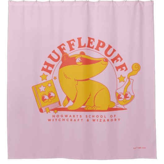 HARRY POTTER™ | Niedlich HUFFLEPUFF™ Duschvorhang (Vorderseite)