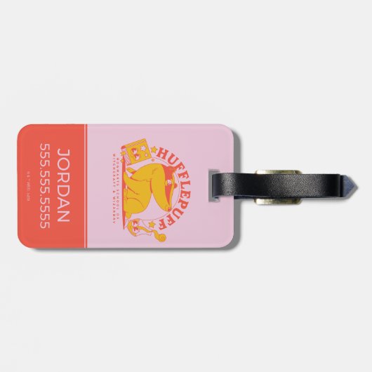 HARRY POTTER™ | Niedlich HUFFLEPUFF™ Gepäckanhänger (Rückseite horizontal)