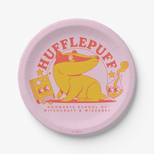 HARRY POTTER™ | Niedlich HUFFLEPUFF™ Pappteller (Vorderseite)