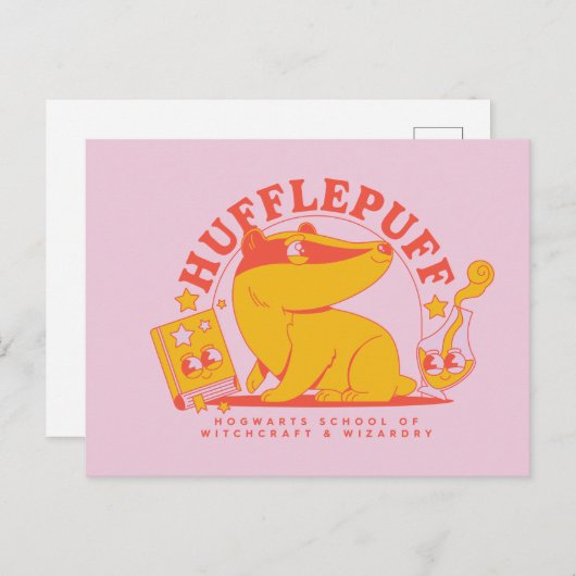 HARRY POTTER™ | Niedlich HUFFLEPUFF™ Postkarte (Vorne/Hinten)