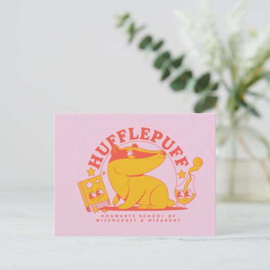 HARRY POTTER™ | Niedlich HUFFLEPUFF™ Postkarte (Stehend Vorderseite)