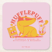 HARRY POTTER™ | Niedlich HUFFLEPUFF™ Rechteckiger Pappuntersetzer (Vorderseite)