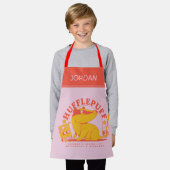 HARRY POTTER™ | Niedlich HUFFLEPUFF™ Schürze (Getragen)