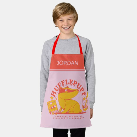 HARRY POTTER™ | Niedlich HUFFLEPUFF™ Schürze (Getragen)