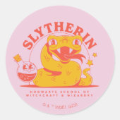 HARRY POTTER™ | Niedlich SLYTHERIN™ Hogwarts Schoo Runder Aufkleber (Vorderseite)
