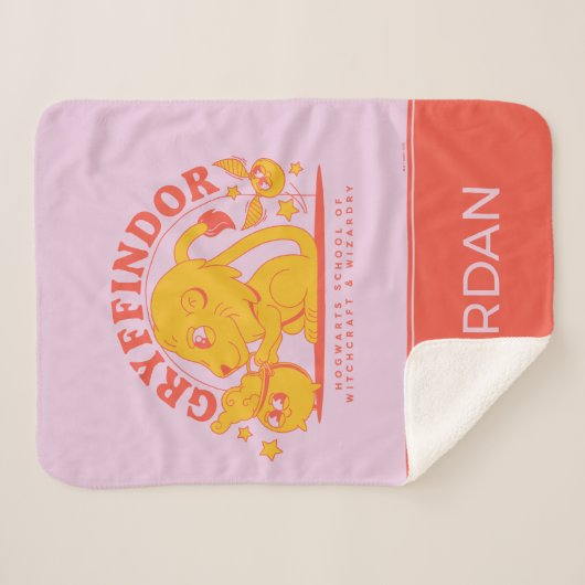 HARRY POTTER™ | Niedliche GRYFFINDOR™ Hogwarts Sch Sherpadecke (Vorderseite (Horizontal))