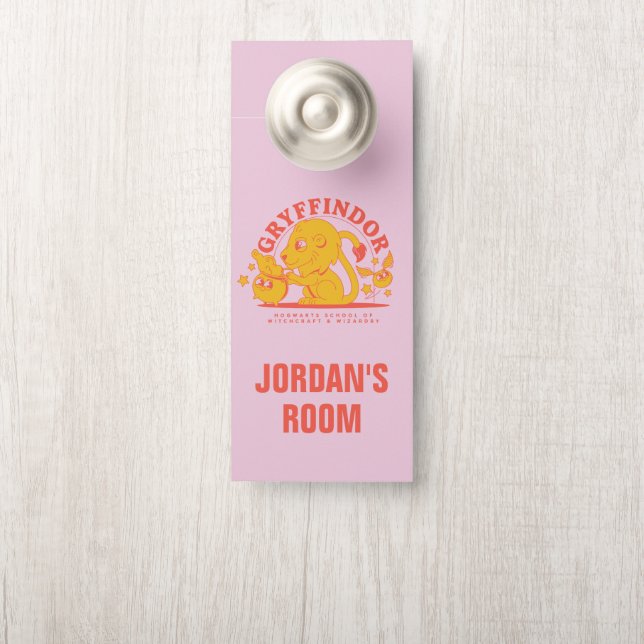 HARRY POTTER™ | Niedliche GRYFFINDOR™ Hogwarts Sch Türanhänger (Auf Knauf)