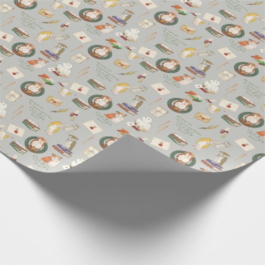 HARRY POTTER™ | Owl Letter Pattern Geschenkpapier (Ecke)