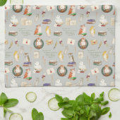 HARRY POTTER™ | Owl Letter Pattern Geschirrtuch (Gefaltet)