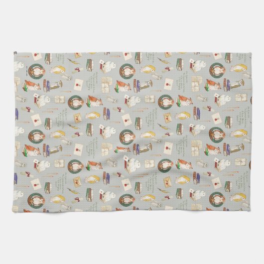 HARRY POTTER™ | Owl Letter Pattern Geschirrtuch (Horizontal)